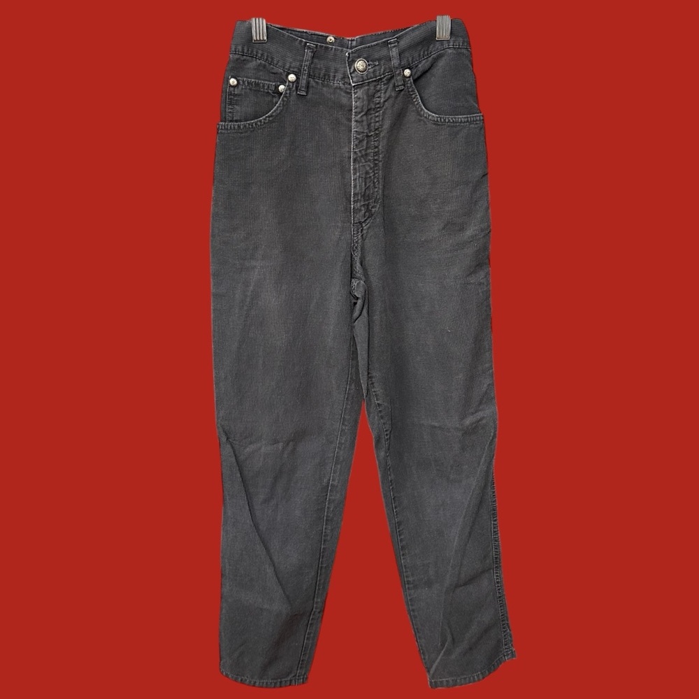 1990’s Versace sport high waisted straight leg jeans Size 25 faded texture Italy